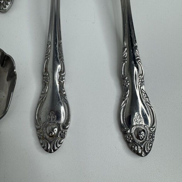 Vtg Oneida Northland Japan Rose Pattern Stainless Flatware Serving Mixed Lot 34 - Picture 2 of 12